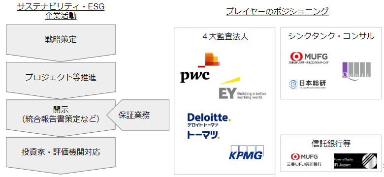 サステナビリティ Esgアドバイザリー ４大監査法人の競合比較と戦略 Kotora Journal