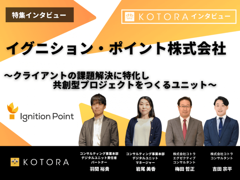 株式会社コトラインタビュー記事（イグニション・ポイント株式会社様コンサルタント事業本部デジタルユニット）のアイキャッチ画像