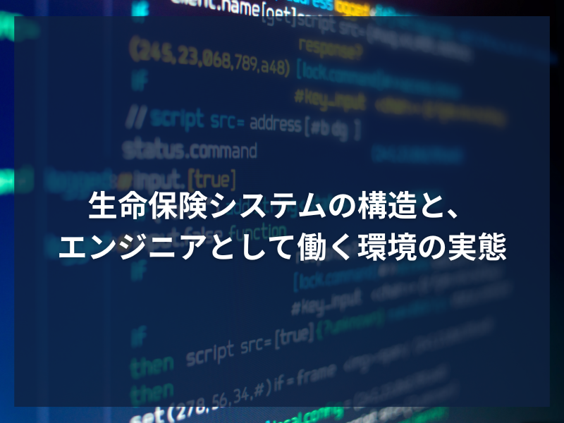 アイキャッチ_生命保険システムの構造と、エンジニアとして働く環境の実態